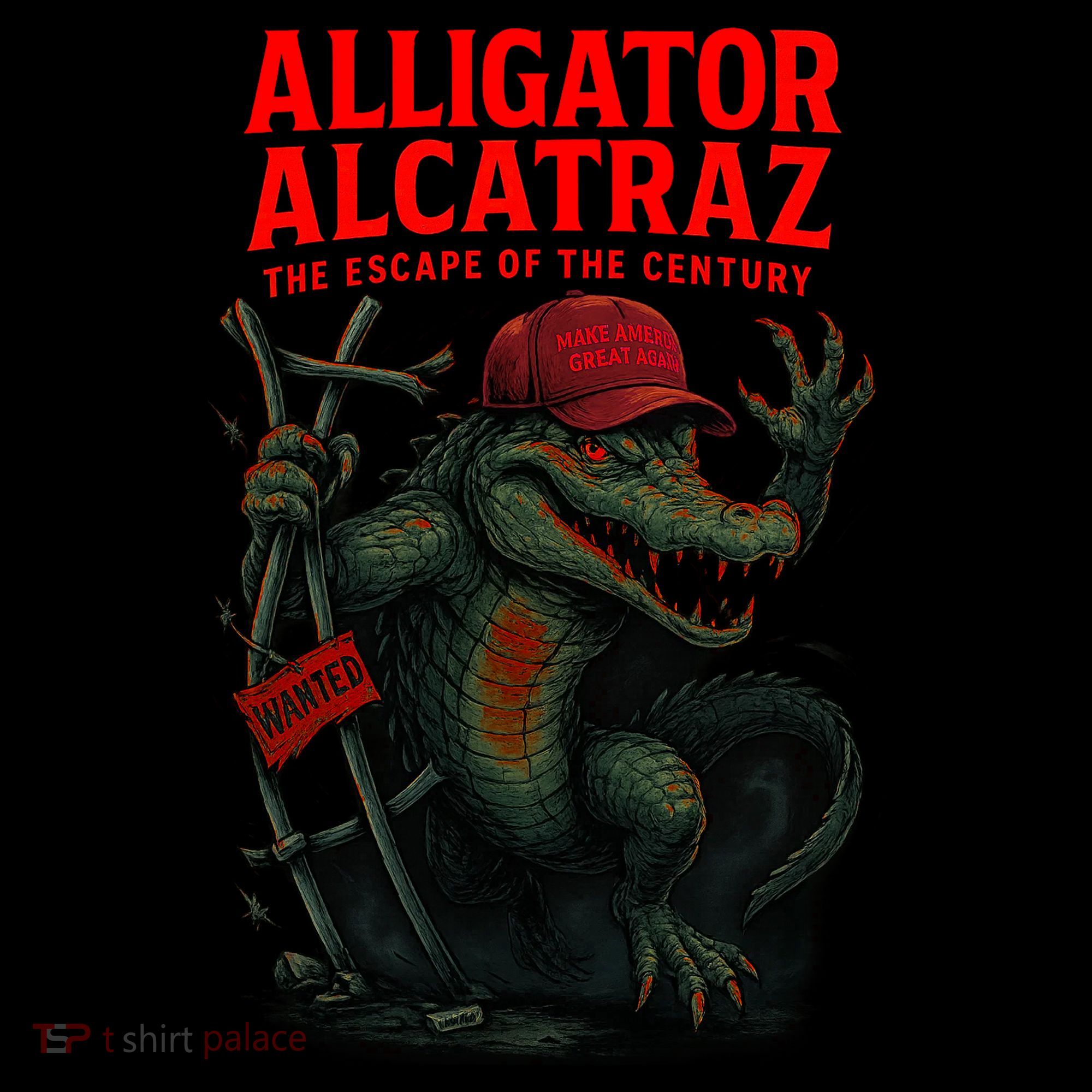 Alligator Alcatraz Escape Warning MAGA Coffee Mug