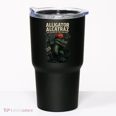 Alligator Alcatraz Escape Warning MAGA Tumbler