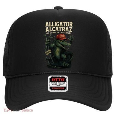 Alligator Alcatraz Escape Warning MAGA Hat