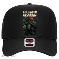 Alligator Alcatraz Escape Warning MAGA Hat thumb 0