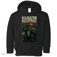 Alligator Alcatraz Escape Warning MAGA Toddler Hoodie thumb 0