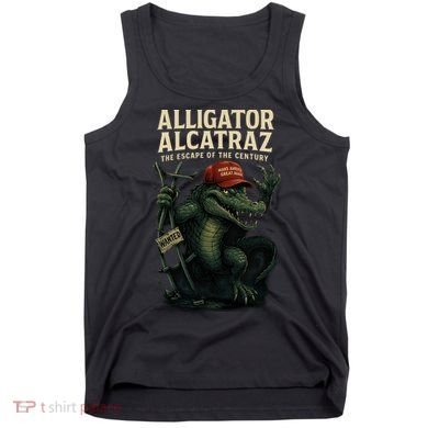 Alligator Alcatraz Escape Warning MAGA Tank Top