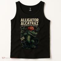 Alligator Alcatraz Escape Warning MAGA Tank Top thumb 2