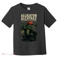 Alligator Alcatraz Escape Warning MAGA Toddler T-Shirt thumb 0