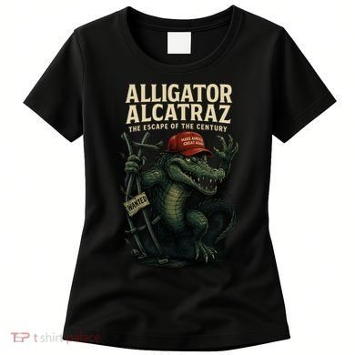 Alligator Alcatraz Escape Warning MAGA Women's T-Shirt