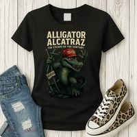 Alligator Alcatraz Escape Warning MAGA Women's T-Shirt thumb 3