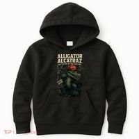 Alligator Alcatraz Escape Warning MAGA Kids Hoodie thumb 0