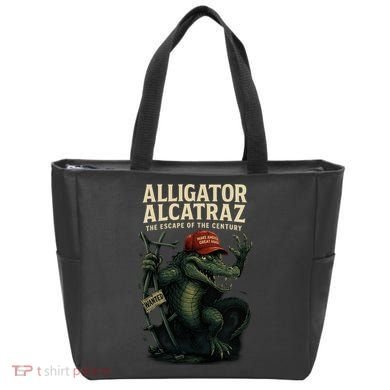 Alligator Alcatraz Escape Warning MAGA Tote Bag