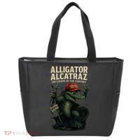 Alligator Alcatraz Escape Warning MAGA Tote Bag thumb 0
