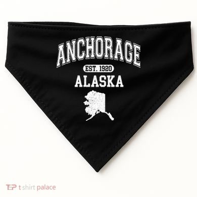 Anchorage Alaska Est. 1920 Varsity USA-Made Doggie Bandana