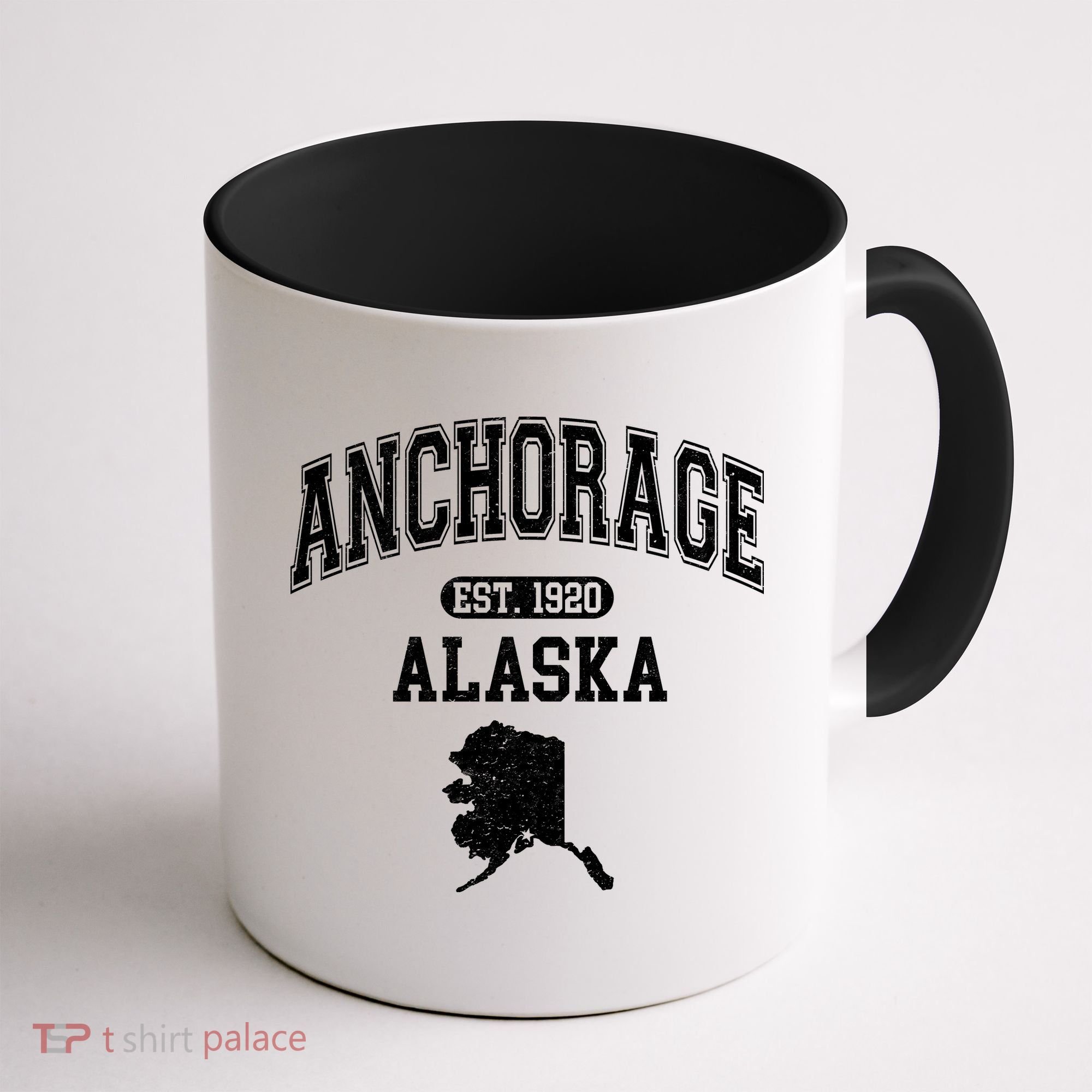 Anchorage Alaska Est. 1920 Varsity Coffee Mug