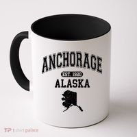 Anchorage Alaska Est. 1920 Varsity Coffee Mug thumb 0