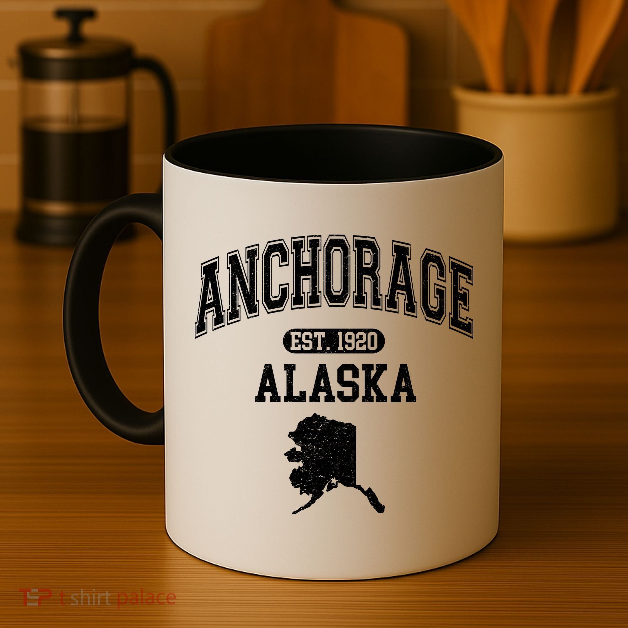 Anchorage Alaska Est. 1920 Varsity Coffee Mug