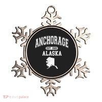 Anchorage Alaska Est. 1920 Varsity Ornament thumb 0