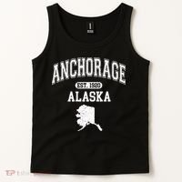 Anchorage Alaska Est. 1920 Varsity Tank Top thumb 2