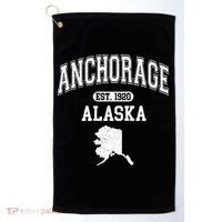 Anchorage Alaska Est. 1920 Varsity Golf Towel thumb 0