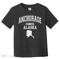 Anchorage Alaska Est. 1920 Varsity Toddler T-Shirt thumb 0
