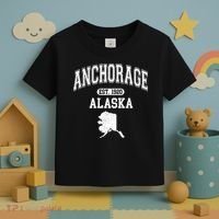 Anchorage Alaska Est. 1920 Varsity Toddler T-Shirt thumb 3