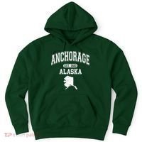 Anchorage Alaska Est. 1920 Varsity Hoodie thumb 0