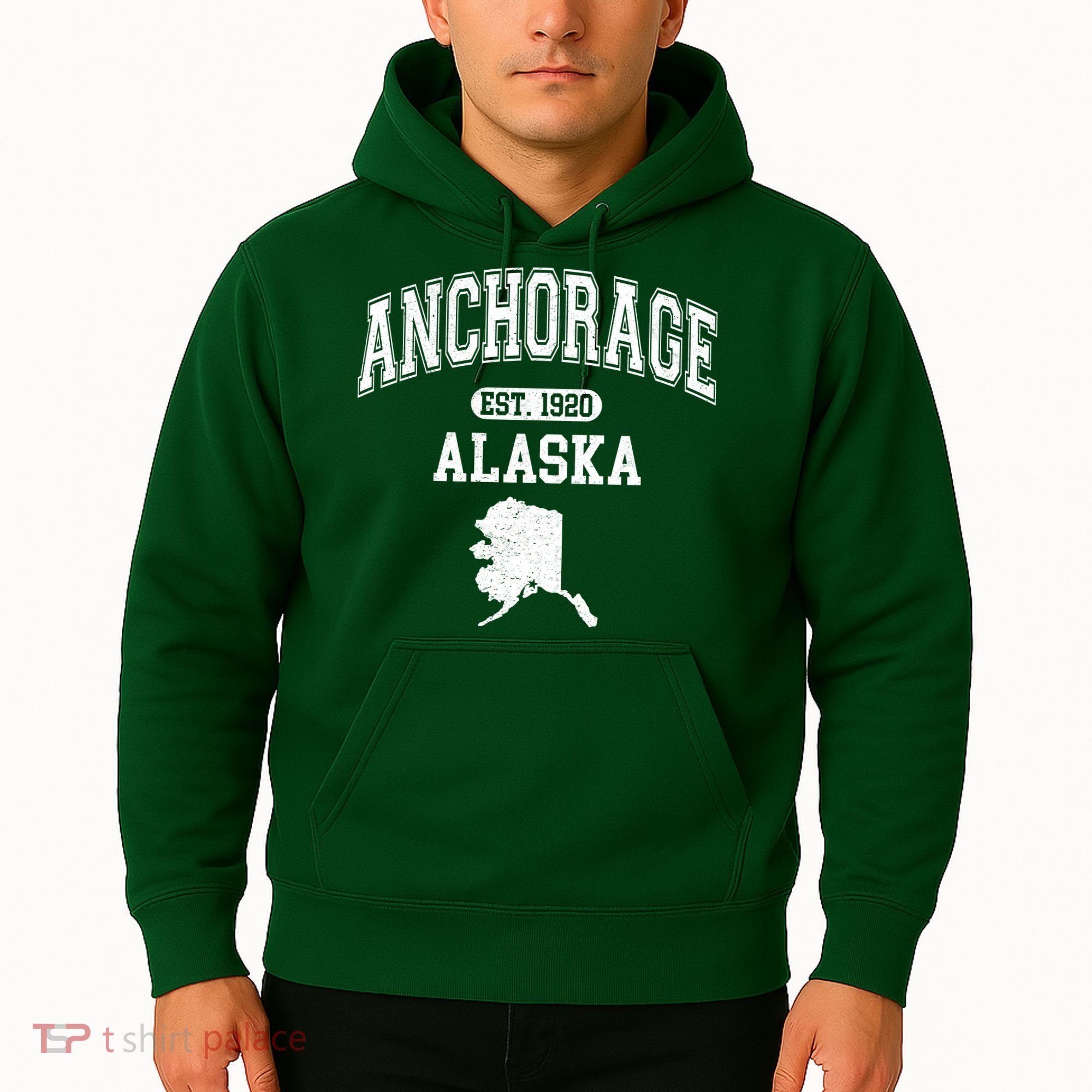 Anchorage Alaska Est. 1920 Varsity Hoodie