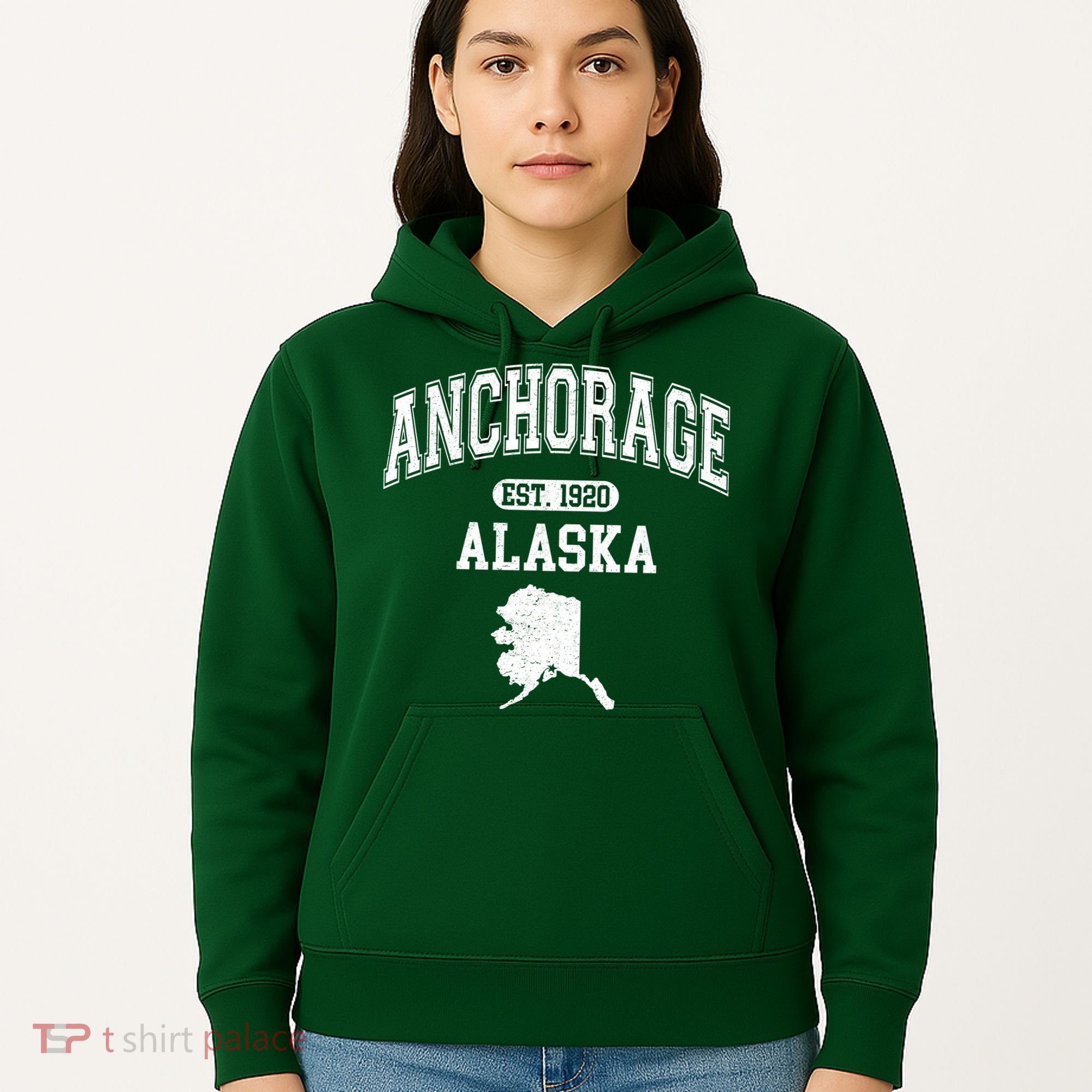 Anchorage Alaska Est. 1920 Varsity Hoodie