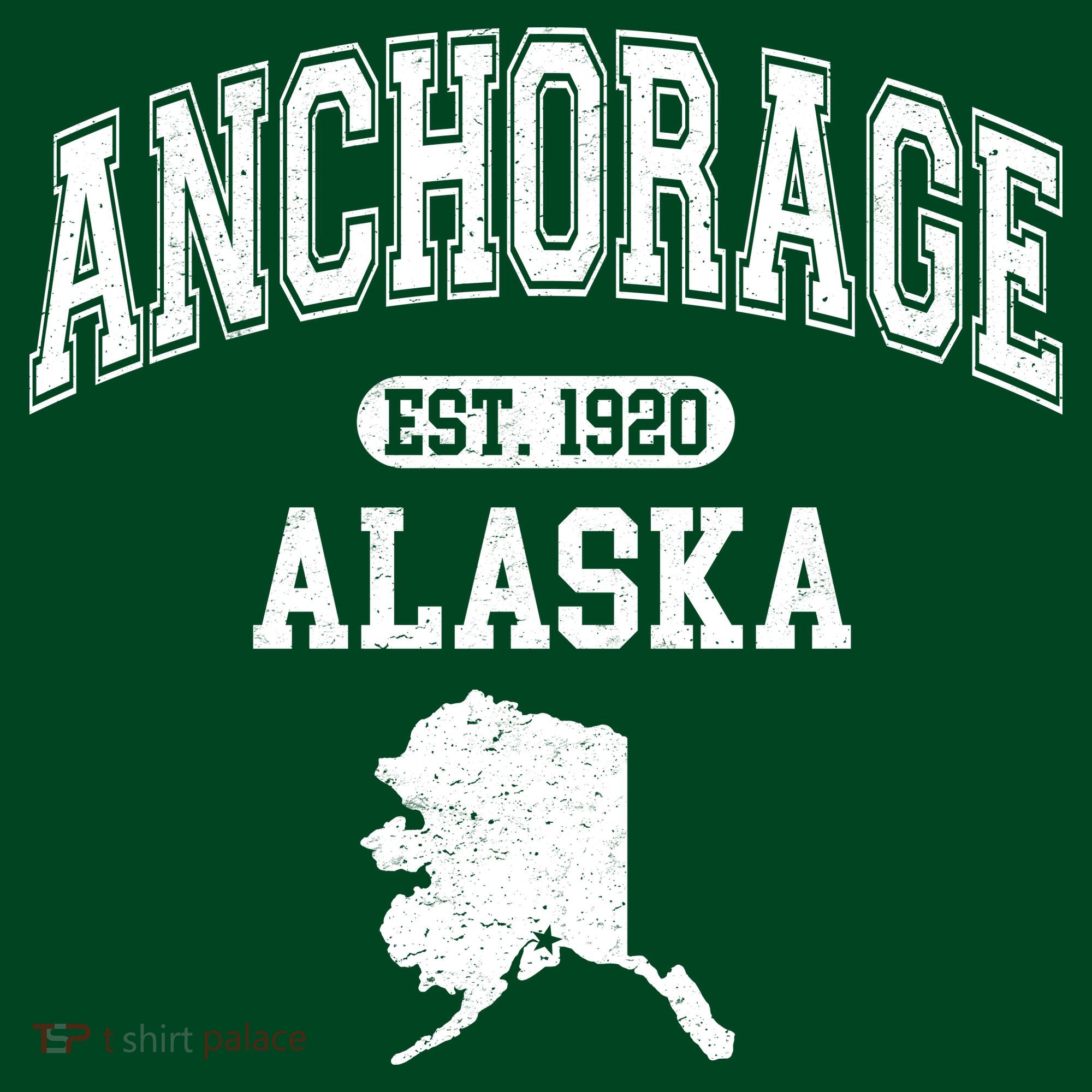 Anchorage Alaska Est. 1920 Varsity Long Sleeve Shirt