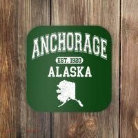 Anchorage Alaska Est. 1920 Varsity Coaster thumb 0