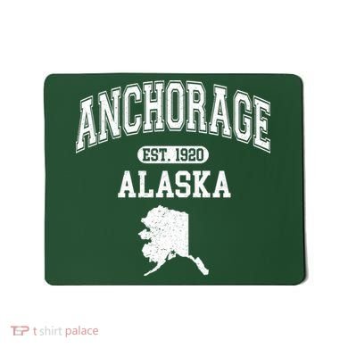 Anchorage Alaska Est. 1920 Varsity Mousepad