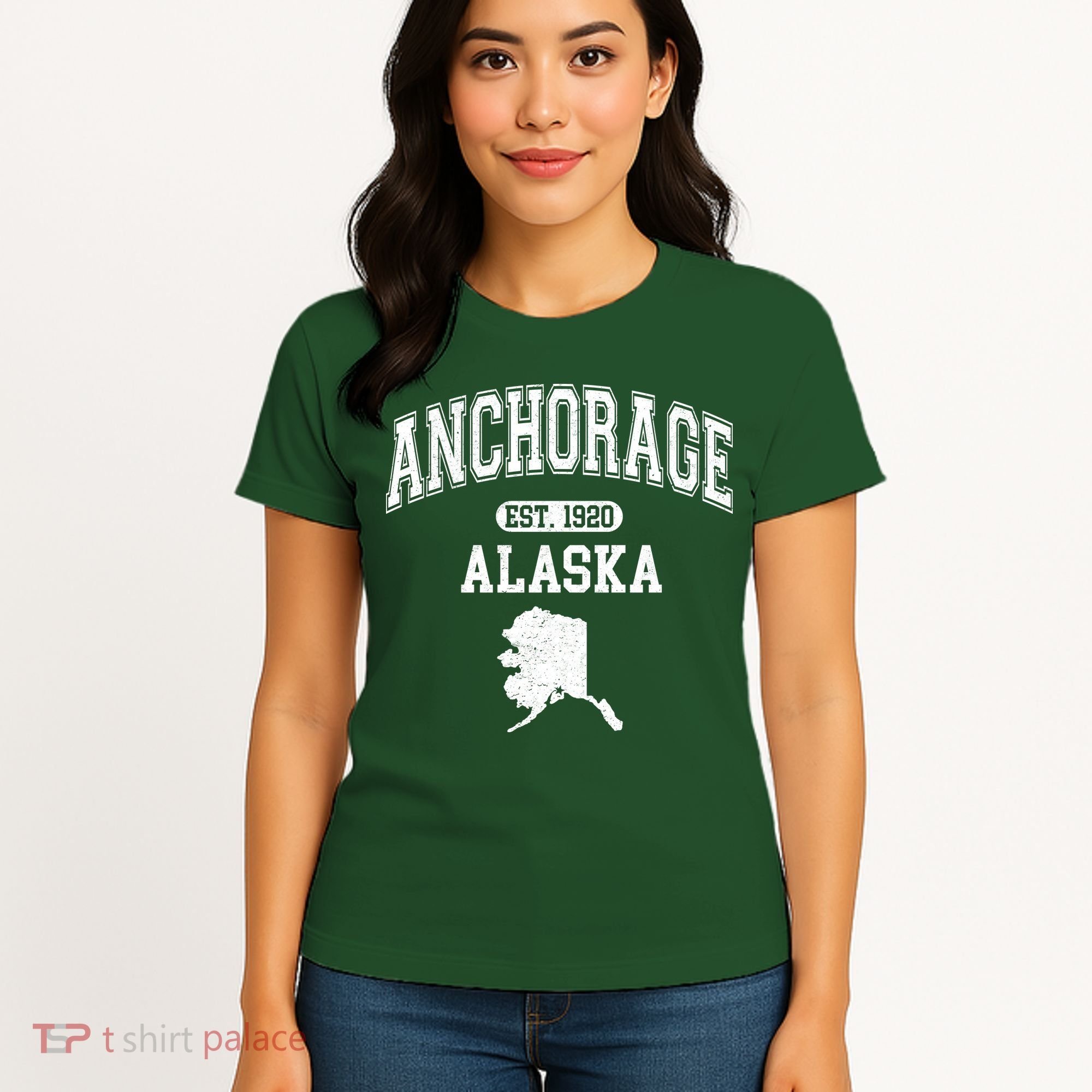 Anchorage Alaska Est. 1920 Varsity Women's T-Shirt