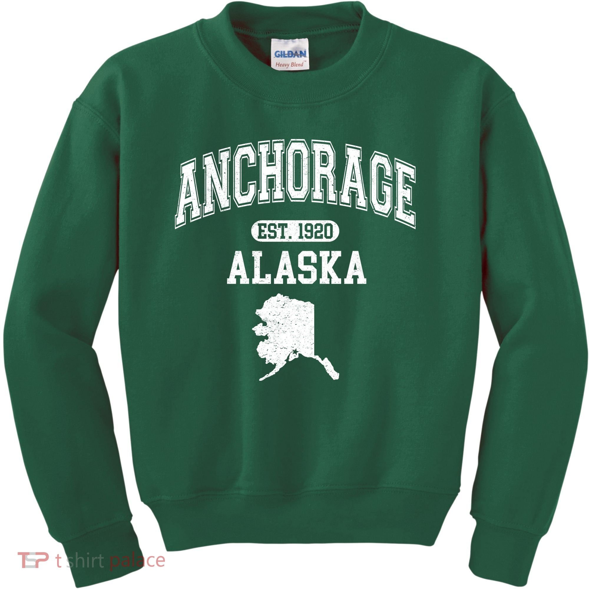 Anchorage Alaska Est. 1920 Varsity Kids Sweatshirt