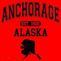 Anchorage Alaska Est. 1920 Varsity Santa Hat thumb 1