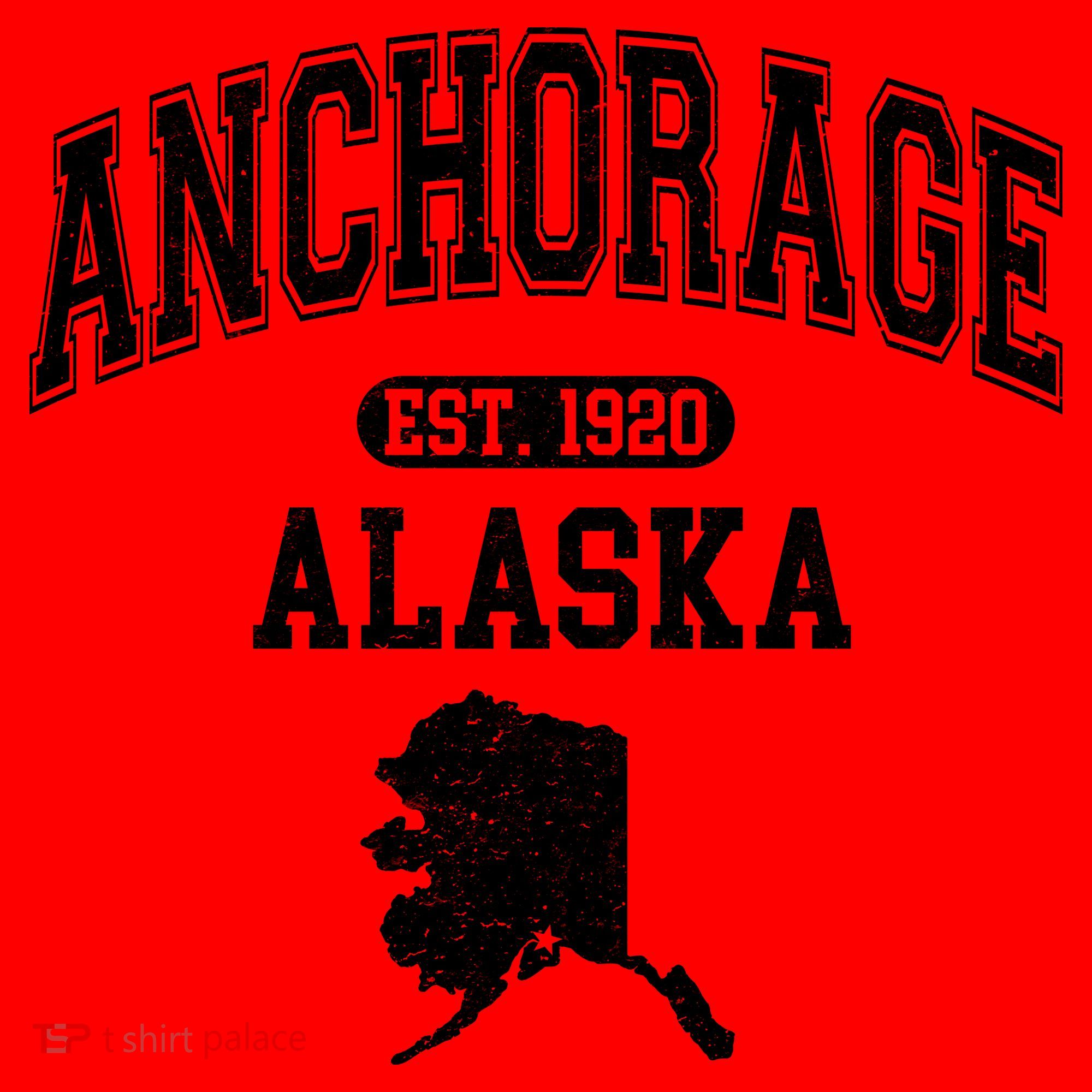 Anchorage Alaska Est. 1920 Varsity Santa Hat