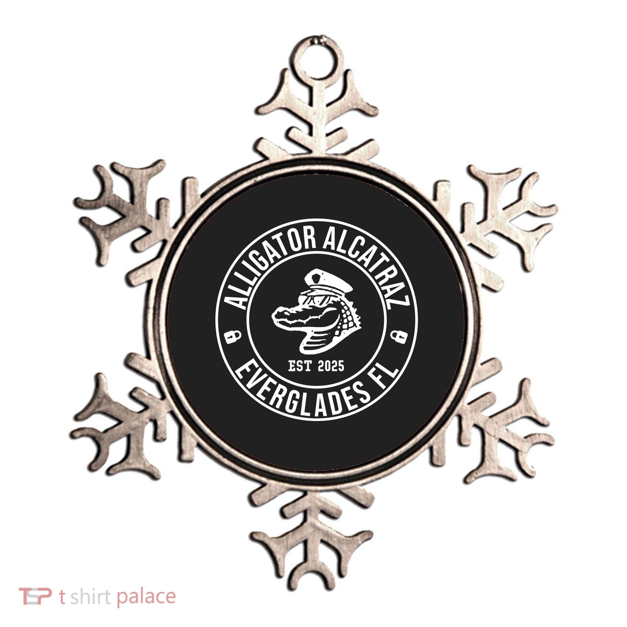 Alligator Alcatraz Everglades Florida Est 2025 Ornament