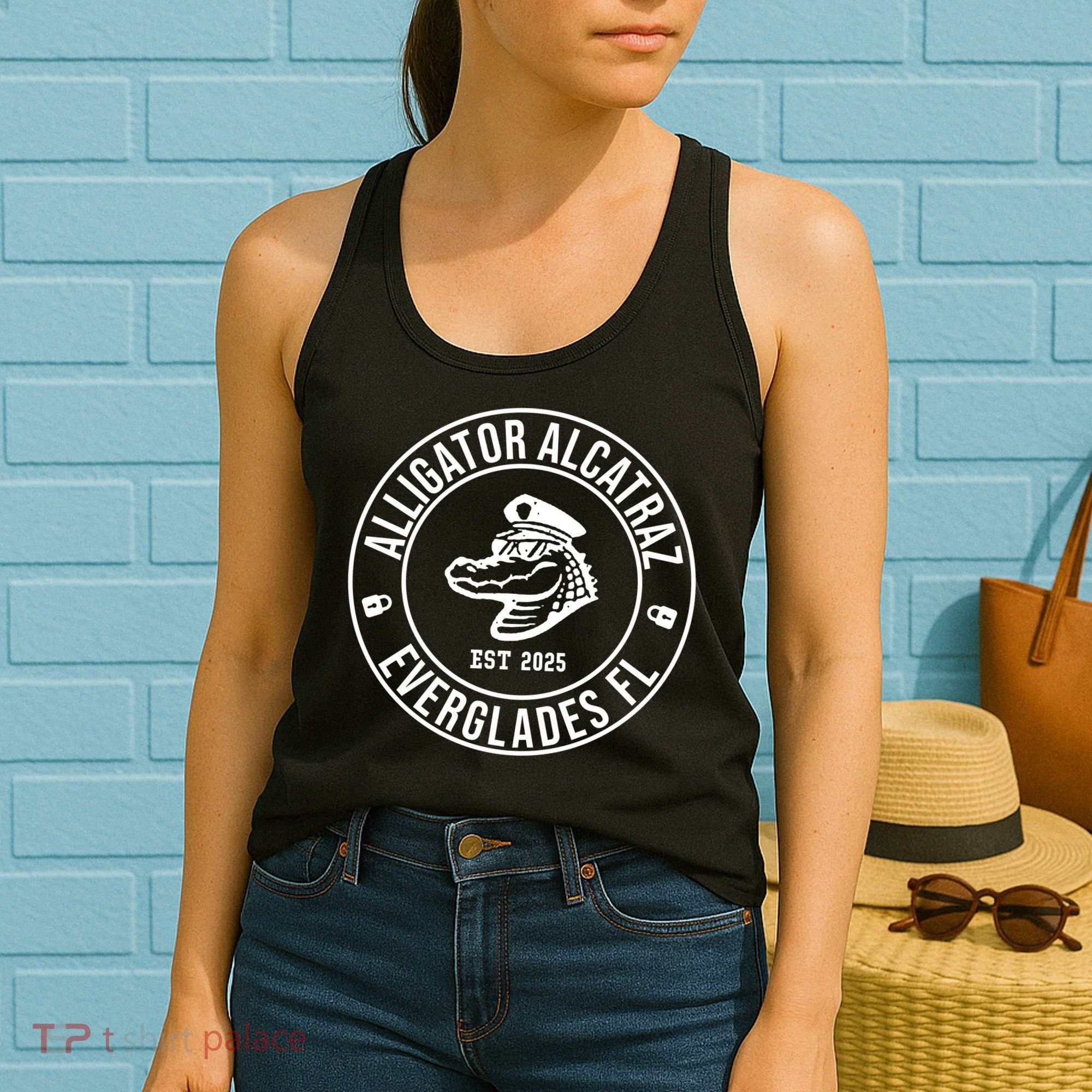 Alligator Alcatraz Everglades Florida Est 2025 Women's Tank Top