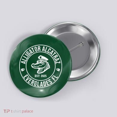 Alligator Alcatraz Everglades Florida Est 2025 Button