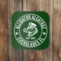 Alligator Alcatraz Everglades Florida Est 2025 Coaster thumb 0