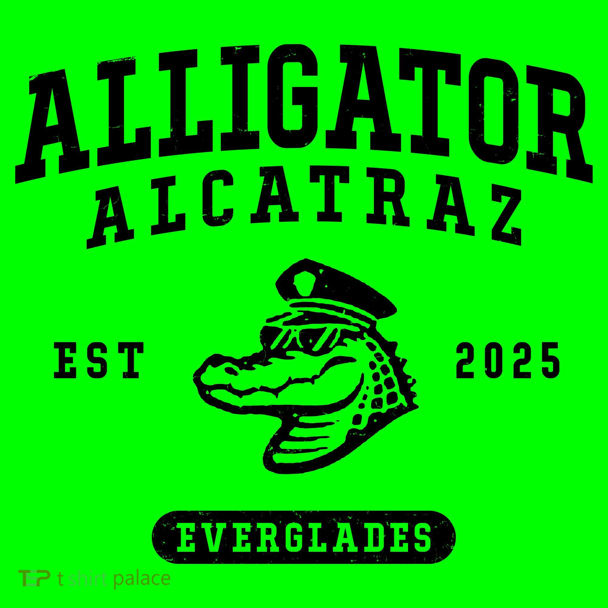 Alligator Alcatraz Everglades Est 2025 Button