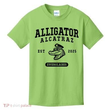 Alligator Alcatraz Everglades Est 2025 Kids T-Shirt
