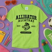 Alligator Alcatraz Everglades Est 2025 Kids T-Shirt thumb 3