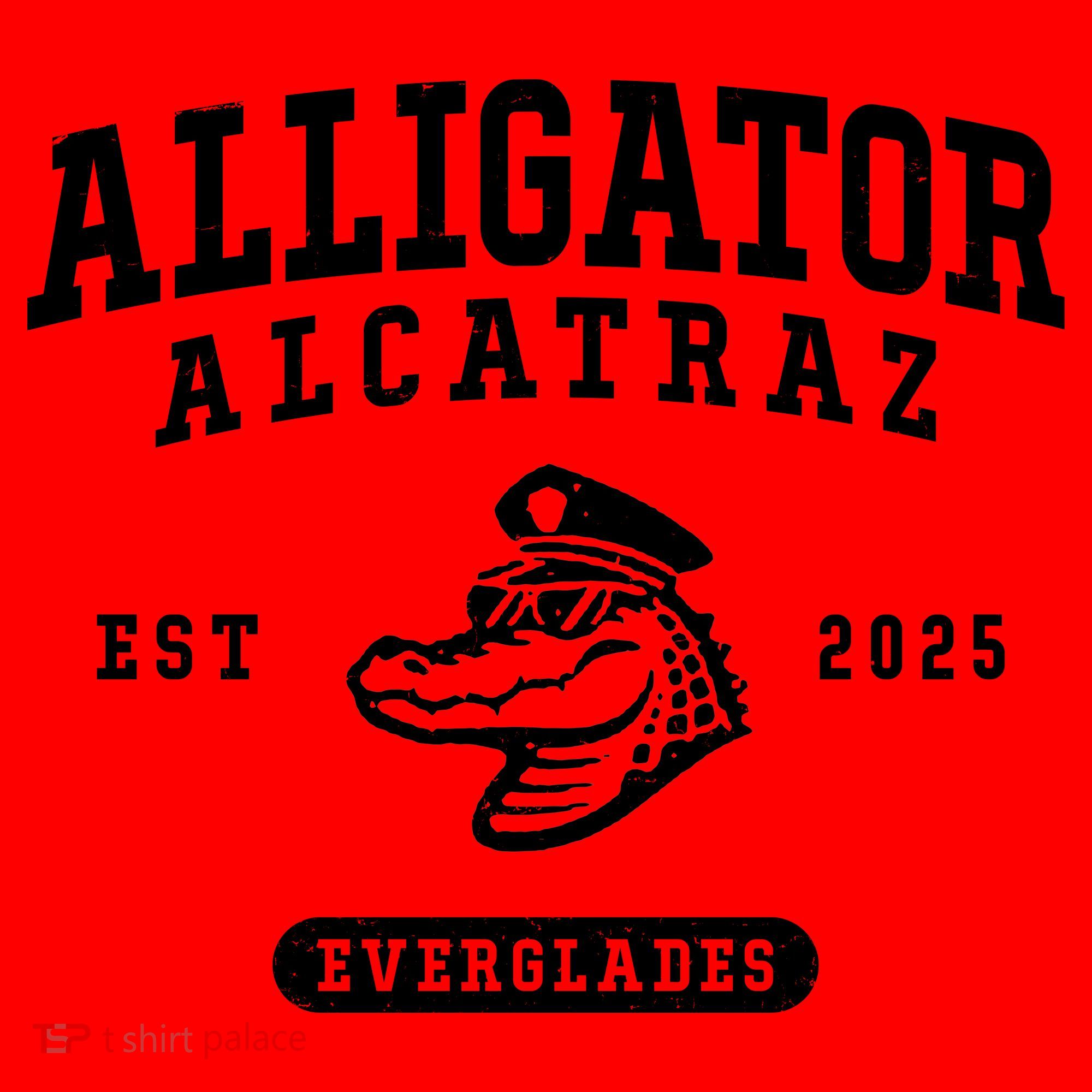 Alligator Alcatraz Everglades Est 2025 Santa Hat