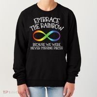 Autism Awareness Embrace The Rainbow Infinity Anti Puzzle Gift Women's Sweatshirt thumb 0