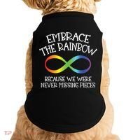 Autism Awareness Embrace The Rainbow Infinity Anti Puzzle Gift Doggie Tank thumb 0