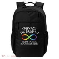 Autism Awareness Embrace The Rainbow Infinity Anti Puzzle Gift Backpack thumb 0
