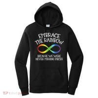 Autism Awareness Embrace The Rainbow Infinity Anti Puzzle Gift Women's Hoodie thumb 0