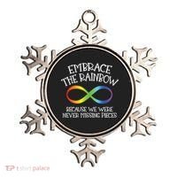 Autism Awareness Embrace The Rainbow Infinity Anti Puzzle Gift Ornament thumb 0