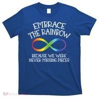 Autism Awareness Embrace The Rainbow Infinity Anti Puzzle Gift T-Shirt thumb 0