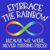 Autism Awareness Embrace The Rainbow Infinity Anti Puzzle Gift Visor thumb 3