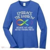 Autism Awareness Embrace The Rainbow Infinity Anti Puzzle Gift Women's Long Sleeve Shirt thumb 0