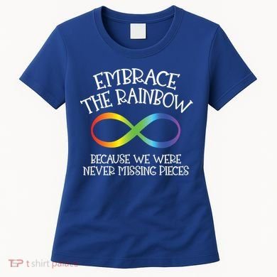 Autism Awareness Embrace The Rainbow Infinity Anti Puzzle Gift Women's T-Shirt