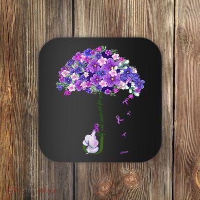 Alzheimer Awareness Elephant I Will Remember For You Supporter Alzheimer Coaster